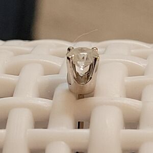 Real! 14kt Gold Diamond Earring Sold